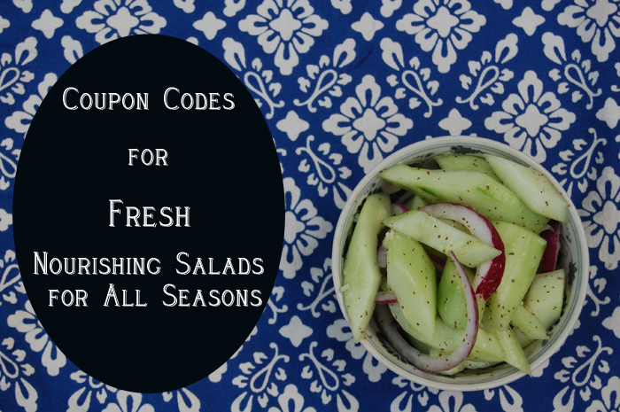 Get Coupon codes for a salad cookbook devoted to nourishing and delicious recipes