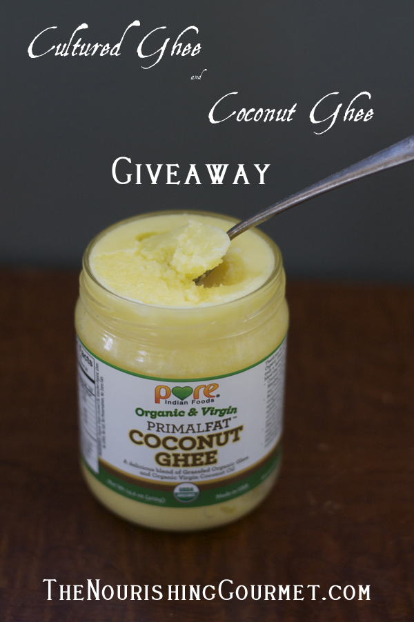 Win a Jar of cultured ghee and coconut ghee!