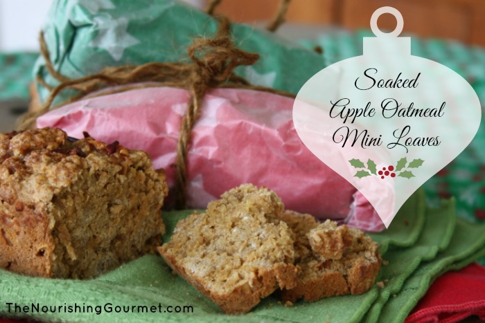 12 Days of Christmas - Soaked Apple Oatmeal Mini Loaves