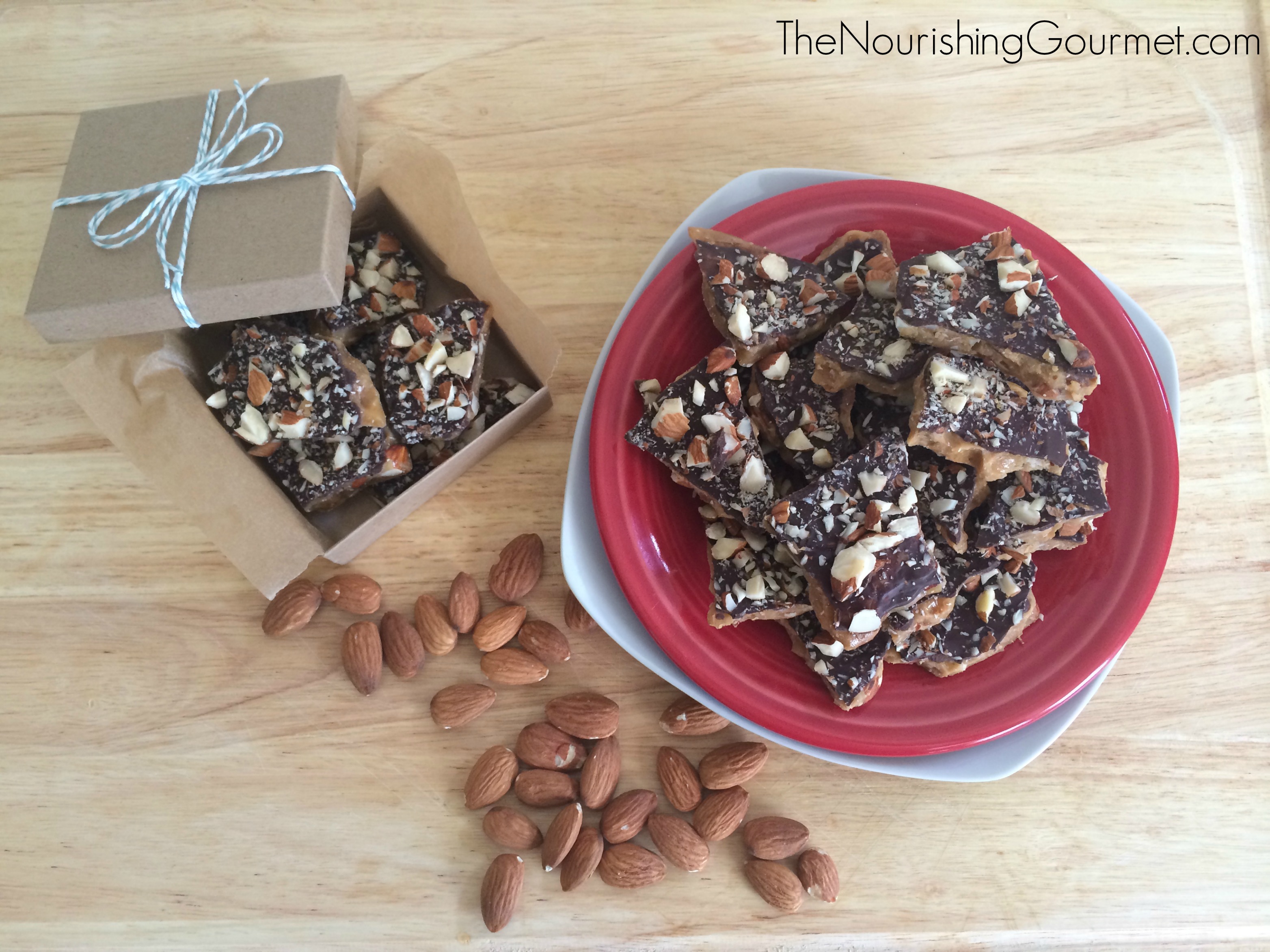 Almond Roca with Maple Syrup (grain and corn syrup free)4