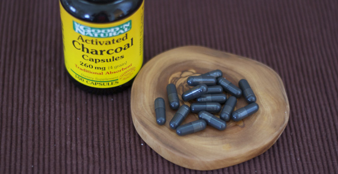 Activated charcoal is a great natural remedy for the stomach flu (stomach bug)