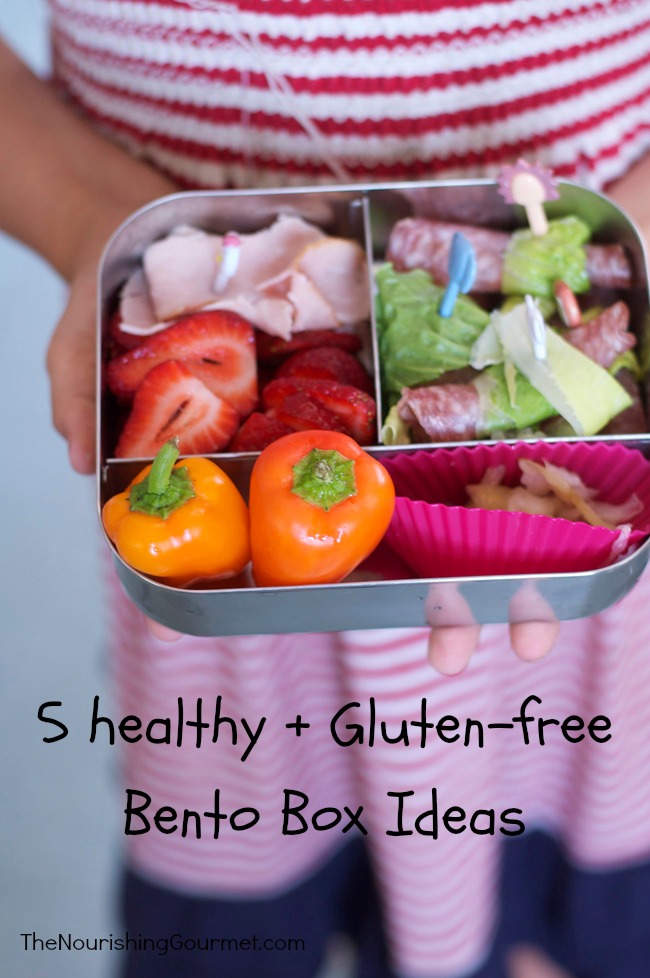 5 gluten-free and healthy bento box ideas that are fun, and kid-friendly too! Plus, a bento box giveaway!!