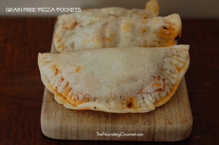 Grain-free Pizza pockets - These freeze well and are so fun!