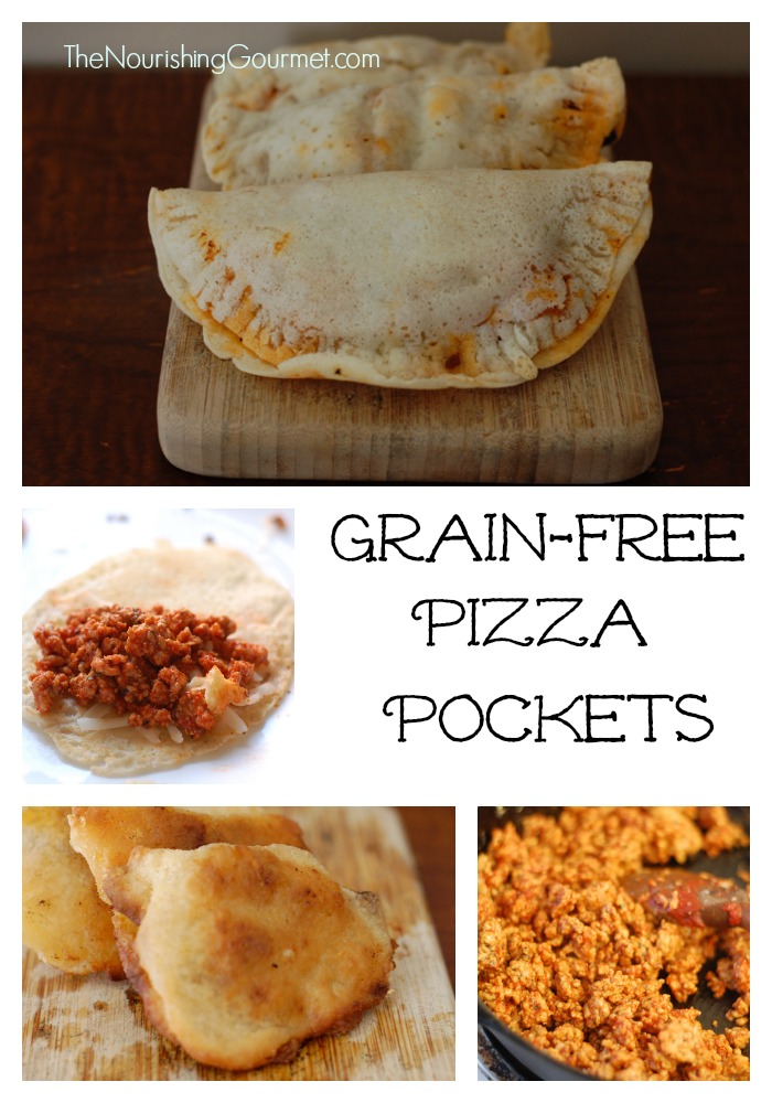 Grain free pizza pockets - These freeze well and are so fun!