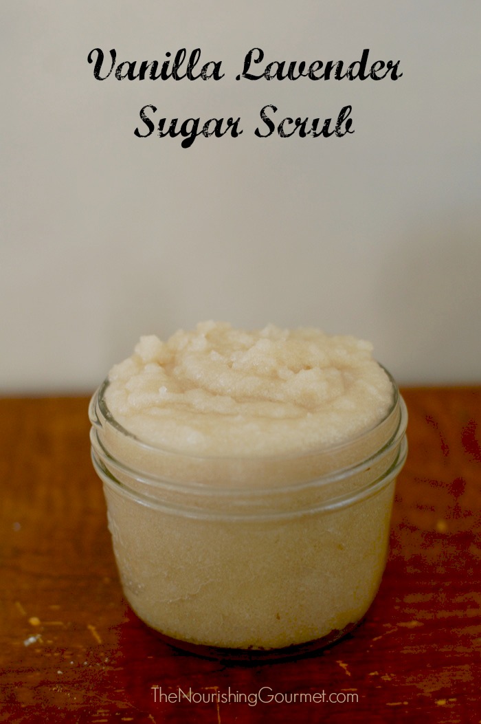 Vanilla lavender sugar scrub for soft skin!