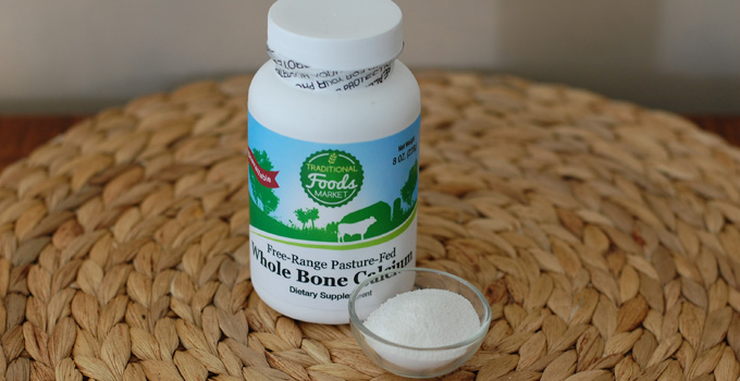 A natural source of calcium! Whole Bone Calcium from free range, grassfed beef.