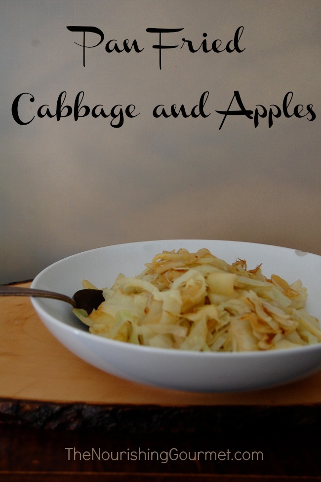 Delicious vegetable sides are easy to make, such as this simple Pan Fried Cabbage and Apple dish. 