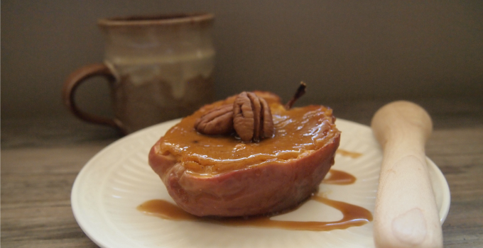 Pumpkin Pie Stuffed Apples (GF/DF) - The Nourishing Gourmet