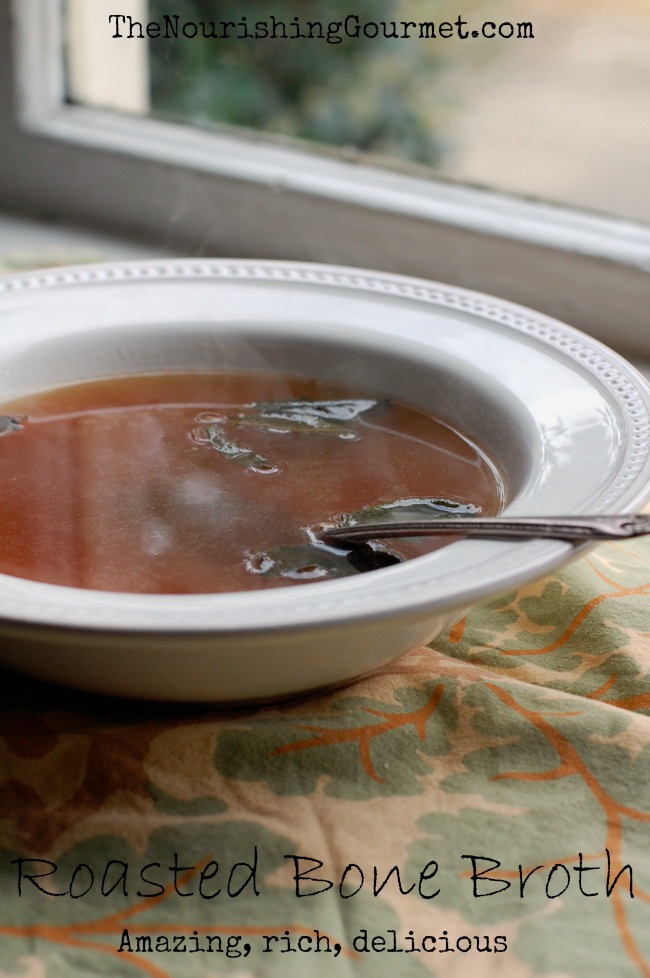 How to make bone broth with roasted bones for an incredibly rich and delicious flavor 