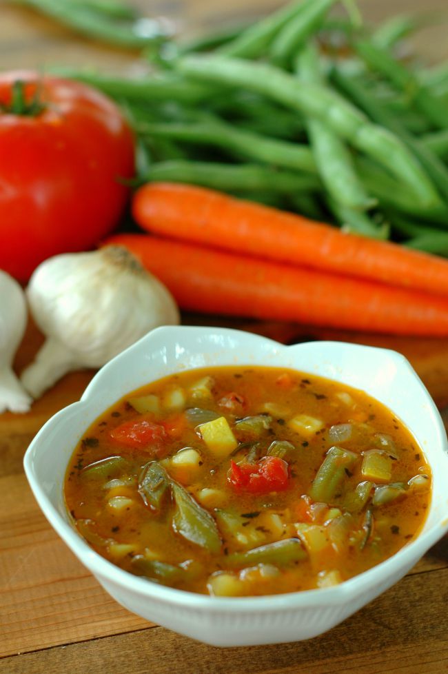 Healthy Garden Vegetable Soup -- This lovely kid-friendly soup  is the perfect lunch. -- The Nourishing Gourmet
