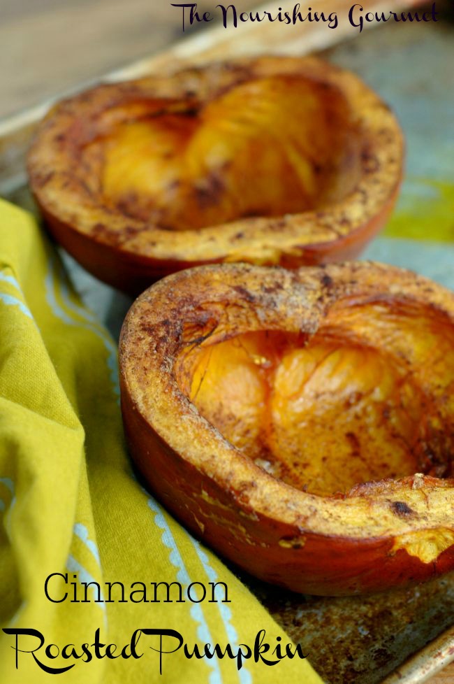 Pumpkins aren't just for decor! Enjoy this Cinnamon Roasted Pumpkin for a beautiful fall side. -- The Nourishing Gourmet 