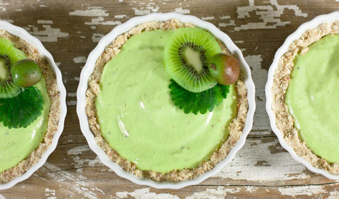 Kiwi Lime Pie from Megan's book, EAT BEAUTIFUL. 