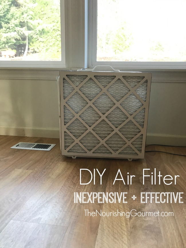 This easy box fan filter really works, and uses inexpensive items. Indoor air pollution is a big problem, but this helps. -- The Nourishing Gourmet