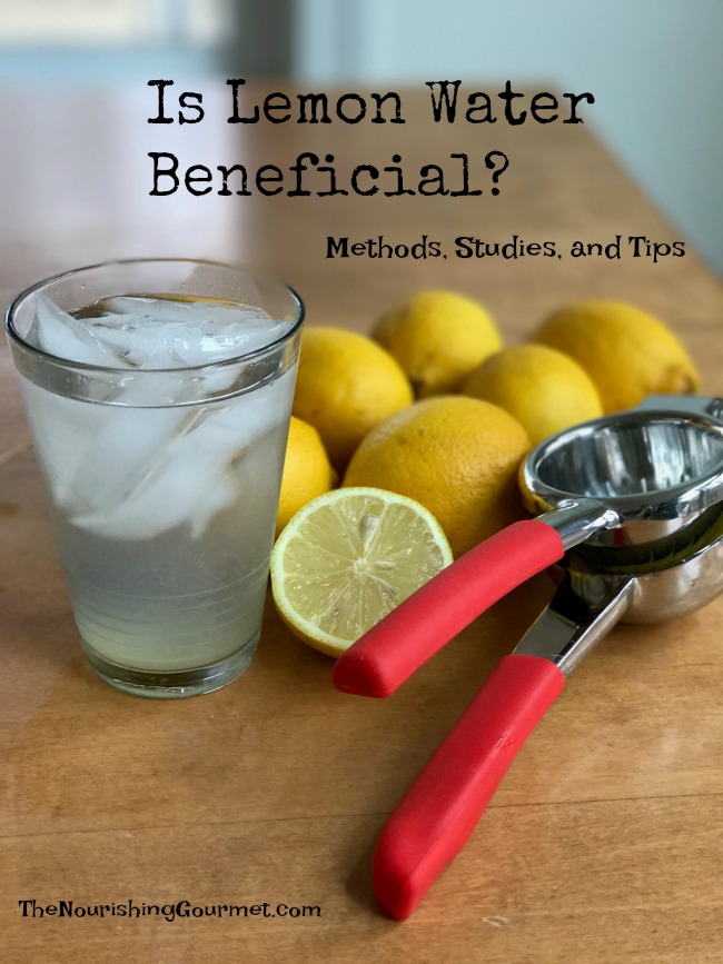Lemon water is a wonderful way to get hydrated and all of the benefits of citrus fruits into your diet. Research, tips, and methods shared here. -- The Nourishing Gourmet